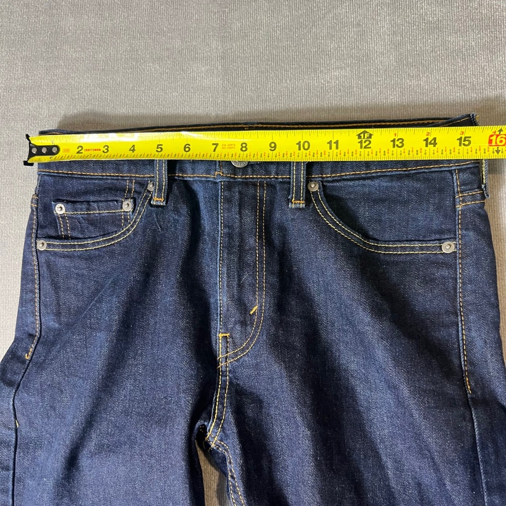 Levis 510 Skinny Fit Dark Indigo Blue Jeans Mens 30x32 05510-0692 - Picture 4 of 8